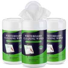 3 Pack Dry Erase Wipes 300 Pcs Whiteboard Cleaning Wipes Wet Whiteboard Clean...