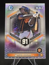 2026 Bowman Chrome Top 100 #BTP-91 Dakota Jordan SF Giants