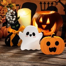 Halloween Tiered Tray Decor Spooky Cute Indoor Table Centerpiece Decorations