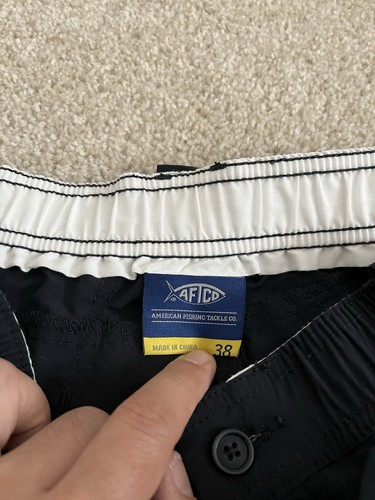 AFTCO Cargo Tactical Shorts Stretch Waist - American Fishing Tackle Sz. 38 - LOT - Bild 7 von 7