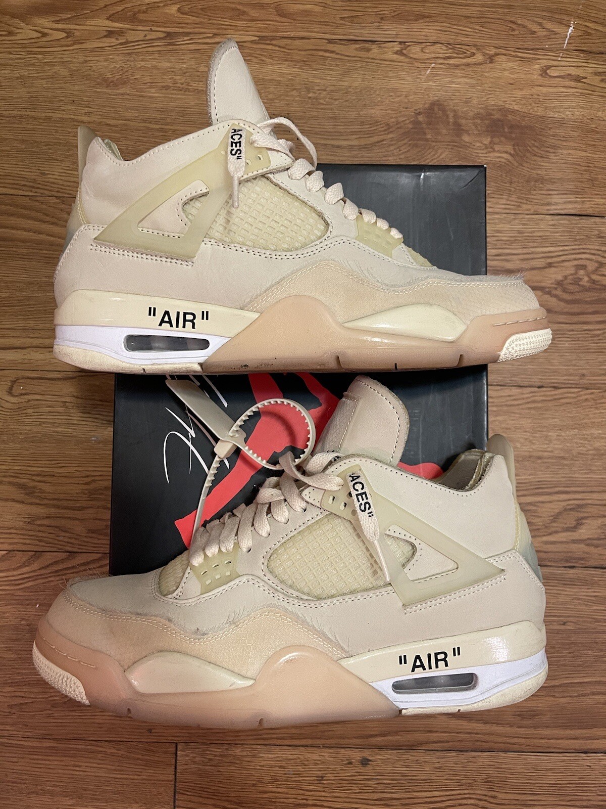 Size 10.5 - Jordan 4 SP x Off-White Mid Sail W 194272184893 | eBay