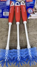 O CEDAR PRO SPIN GLASS & BOTTLE BRUSH 3pc Free Shipping