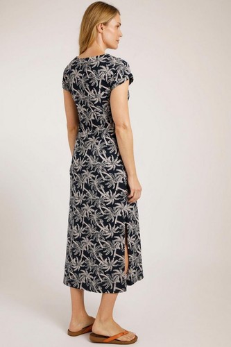Extraño Maxi Vestido Orgánico Mirren Pez - Medianoche - Imagen 2 de 4