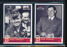 Lot (2) 2001 Fleer #73 Tom Yawkey #74 Jean Yawkey Owners Red Sox (EQ48) SWSW6