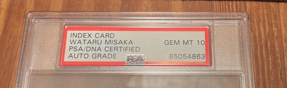 PSA/DNA GEM Mint 10 ~ Wat Misaka Signed 3x5 Index Card Auto ~1st of color in NBA - Image 2 of 3