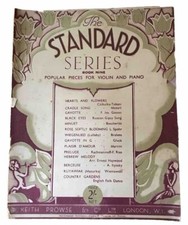 The Standard Series Book 9 For Violin And Piano 1935 