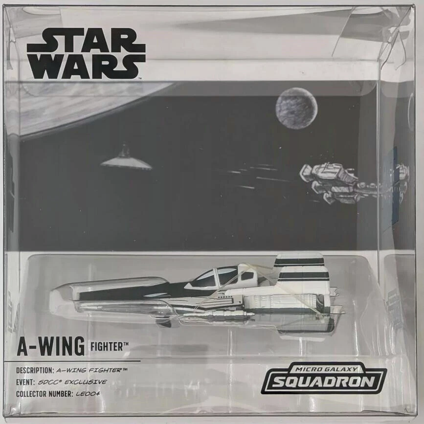 SDCC 1 из 500 Star Wars Micro Galaxy Squadron A-Wing Fighter LE004 Jazwares игрушка - Изображение 3 из 4
