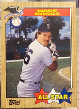 1987 Topps All-Star Wade Boggs #608 Boston Red Sox
