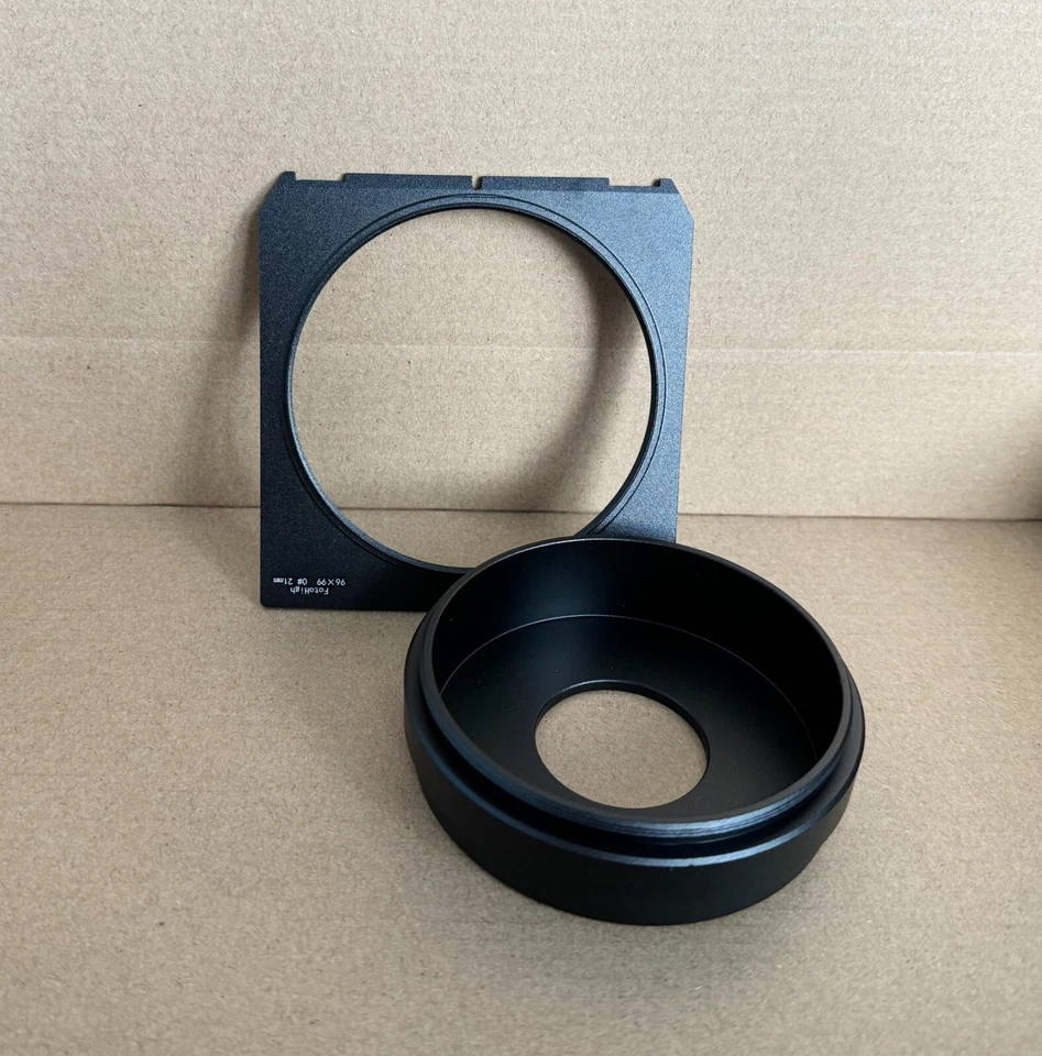 Metal 21mm Convex Lens Board 96x99mm Linhof Wista Technika Ebony Camera Copal #0 - Image 3 of 3