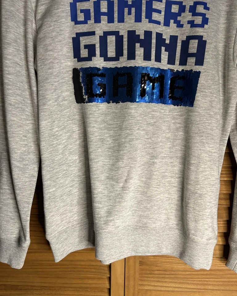 Sudadera Pullover H&M Gamers Going To Game Niños Jóvenes Talla 10-12Y Foto 3 de 4