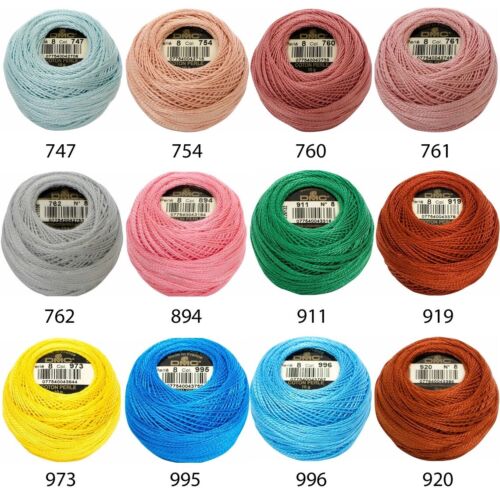 Dmc Pearl Cotton Balls Size 5, Perle Cotton Balls, Cross Stitch Needlework - Picture 50 of 55