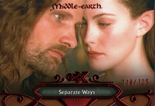 CZX Middle Earth, Separate Ways (34) Red Parallel Base Card #118/125 - Afbeelding 1 van 2
