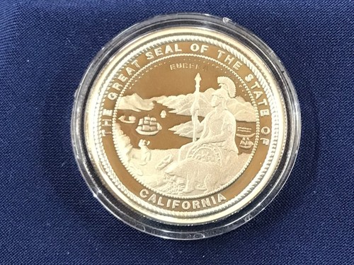 2000 NWT California Sesquicentennial Proof Silver Art Medal + COA B0739 - Picture 6 of 9