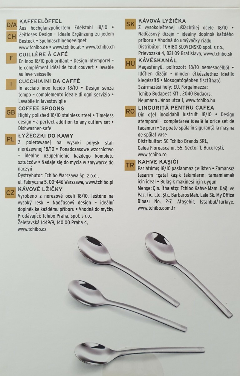 8er Set Espressolöffel Aus Edelstahl – 11,9 Cm, Spülmaschinenfest, Für Kaffee, Dessert & Türkischen Mokka