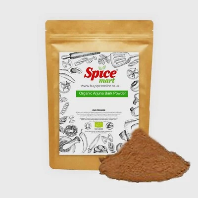 SPICE MART ORGANIC Terminalia Arjuna Bark Powder Free UK P&P Certified by Soil Association
