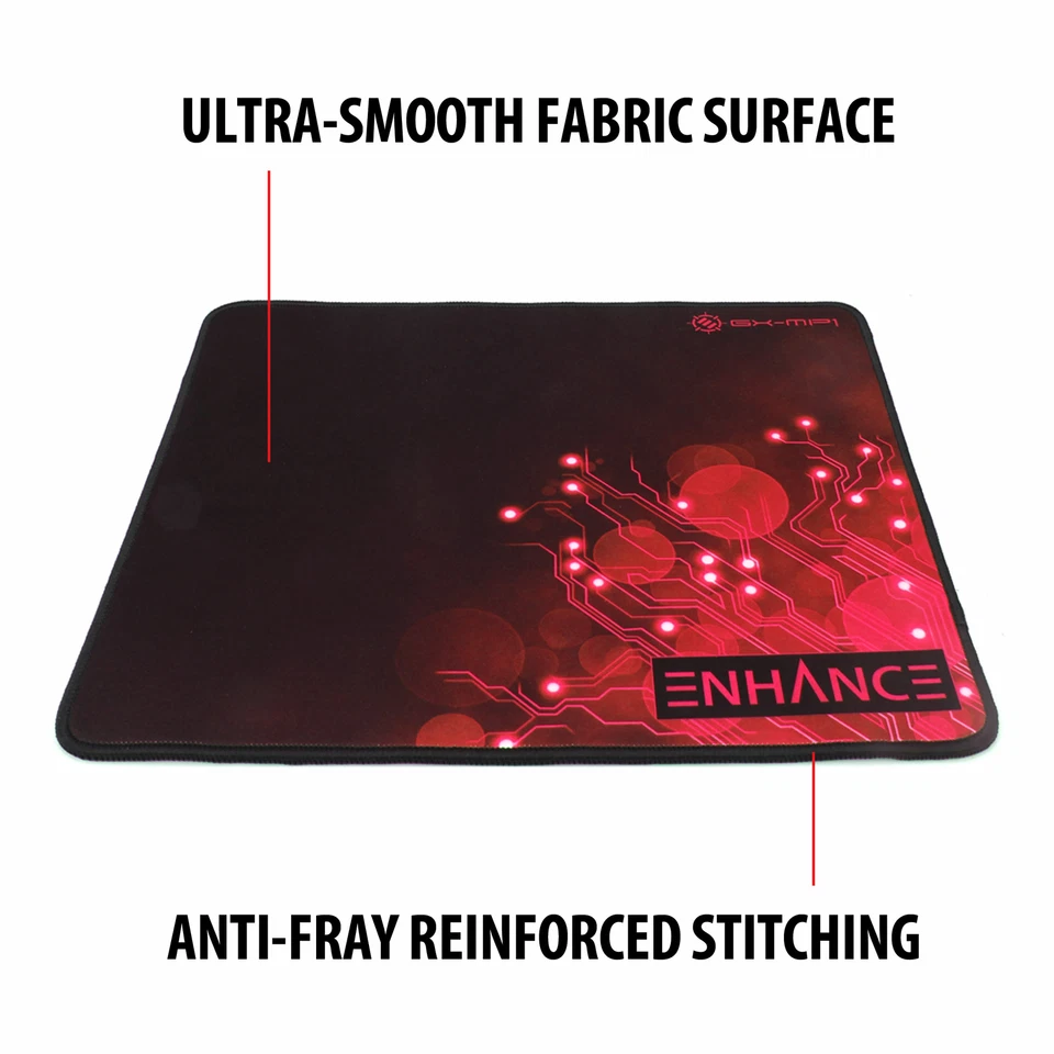 XL Pro Gaming Mousepad Large 12.6" x 10.6" - Non-slip Natural Rubber Base - Image 4 of 4