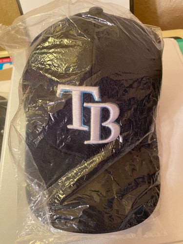 New Tampa Bay Rays Navy MLB Team Adjustable Team Hat Cap Men's OSFM - Picture 2 of 6