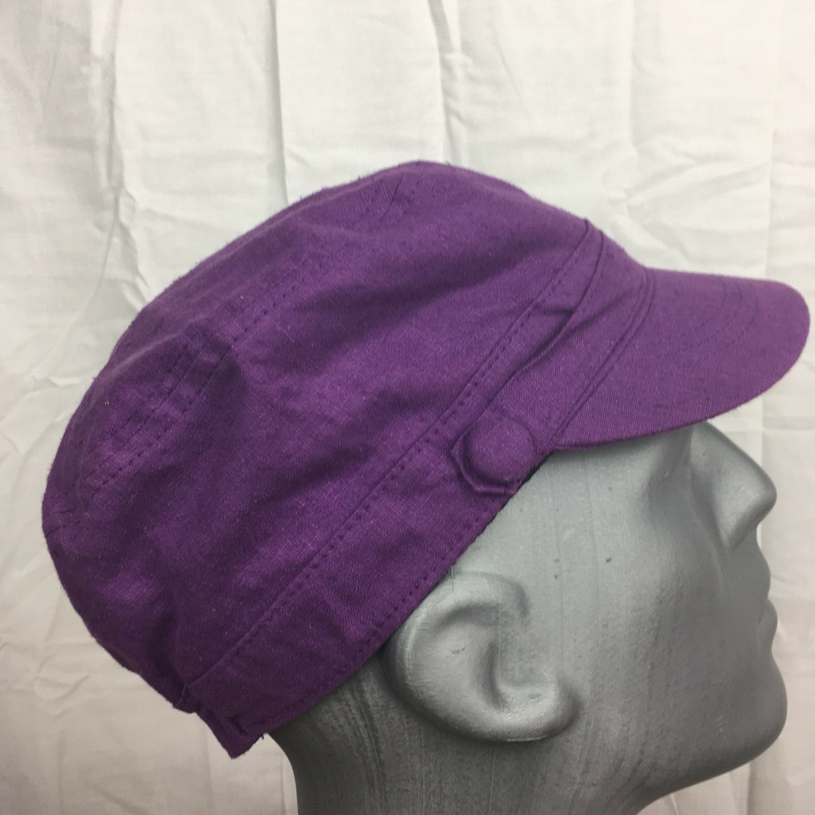 Angela William Womens Purple Linen Hat Cap | eBay