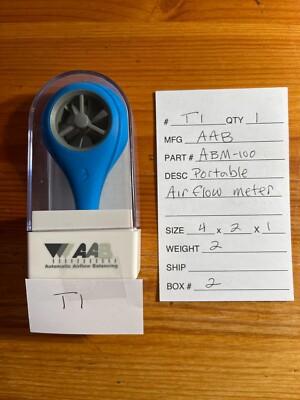 ABM 100 Air Flow Meter by AAB - NEW