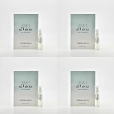 4X Giorgio Armani Acqua Di Gioia Eau de Parfum Sample Spray Vial 0.04 oz/1.2 ml