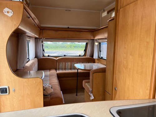 2008 trigano silver 310 vgc 2 berth pop top caravan awning+extras small & light - Picture 9 of 17