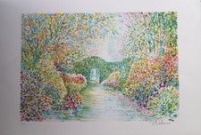 RICHARD NAHMIAS ORIGINAL SIGNED LITHOGRAPH ARTIST PROOF GARDEN