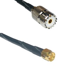 RFC240 SO239 UHF Female to SMA MALE Coax RF Cable USA-Ship Lot
