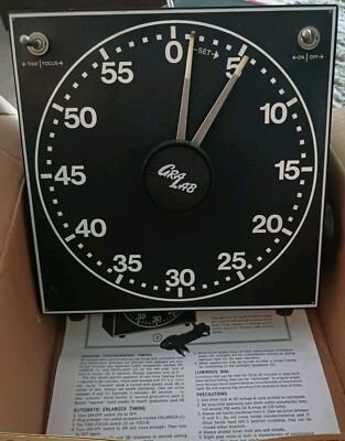 Vintage Photography GraLab Darkroom Timer Model 300 Original Box & Paperwork