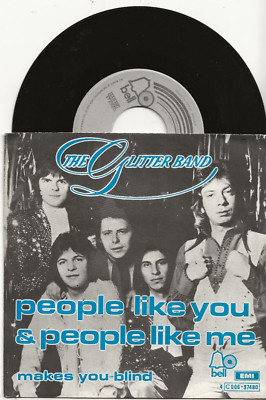 GLITTER BAND PEOPLE LIKE YOU AND PEOPLE LIKE ME RARE 1975 SINGLE FROM BELGIUM