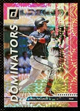 2020 Donruss Dominators Pink Fireworks #D-11 Jorge Polanco Twins Parallel Insert