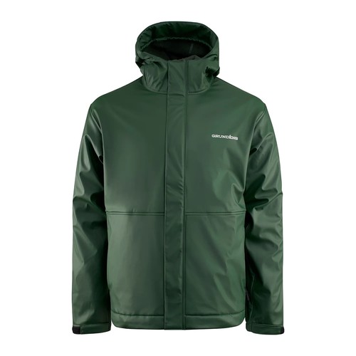 Grundens Herren Neptune Thermo Fleece gefütterte wasserdichte Jacke - grün - XXL - NEU!