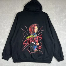 Universal Studios Hollywood  Chucky SNITCHES GET STITCHES Men’s 2XL Black Hoodie