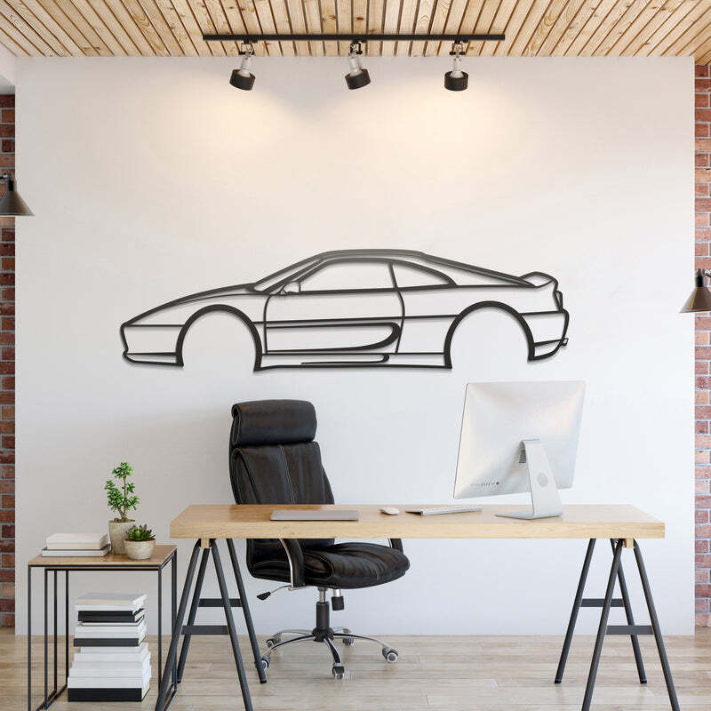 Wall Art Home Decor 3D Acrylic Metal Car Auto Poster USA Silhouette 1999 355