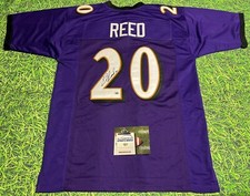 ED REED AUTOGRAPHED BALTIMORE RAVENS JERSEY AASH LAST ONE