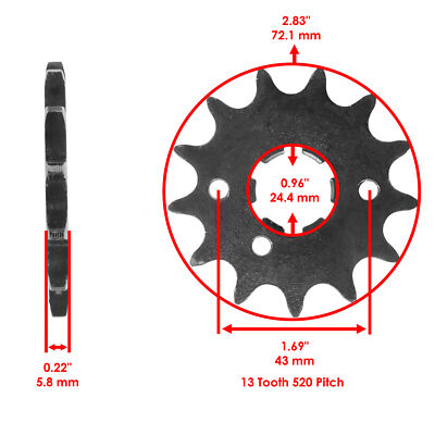 Front Drive Chain Sprocket for Kawasaki KDX200 84-06/KDX220R 97-05