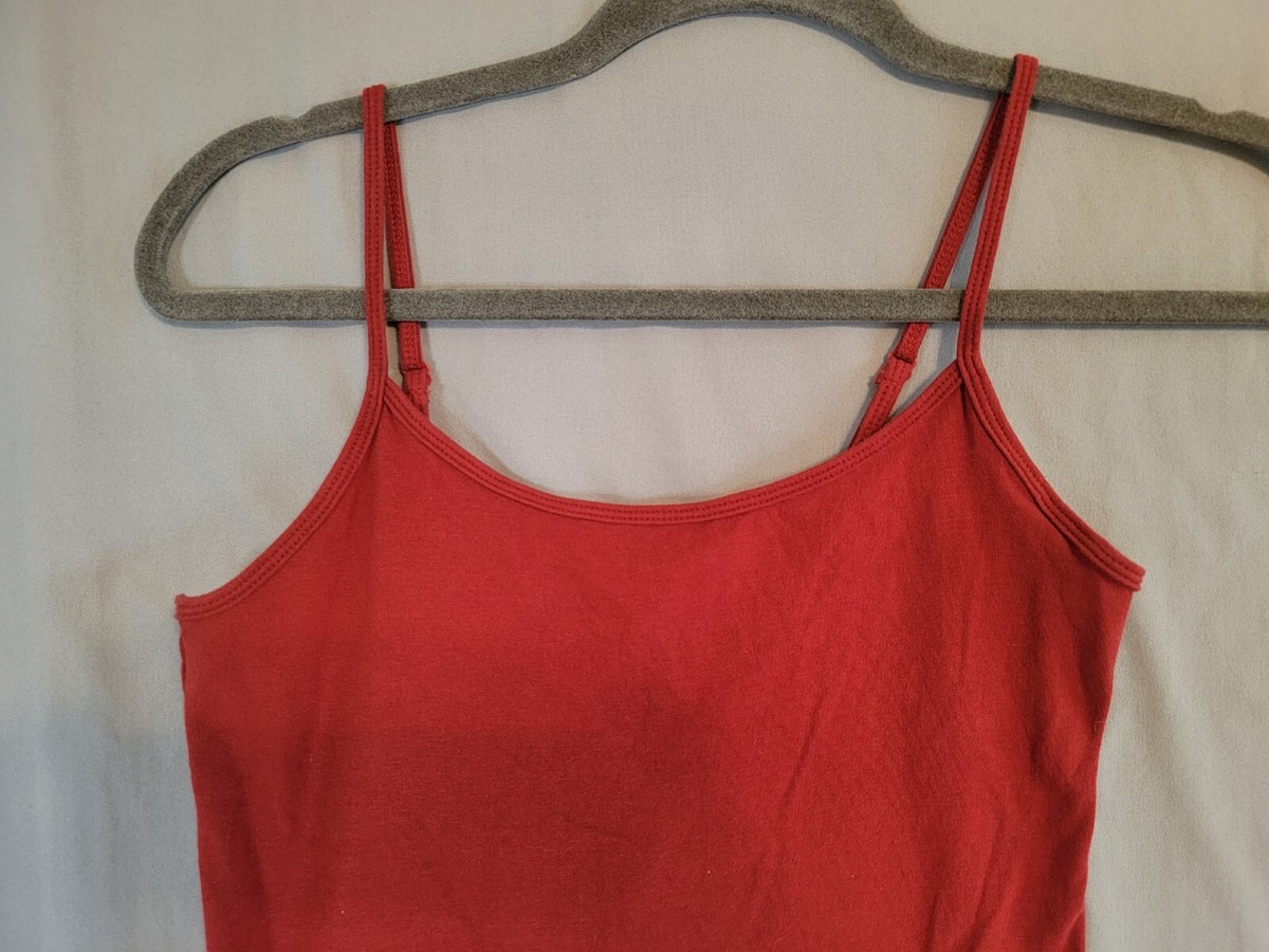 Forever 21 Womens Size Medium Camisole Tank Top Bright Red