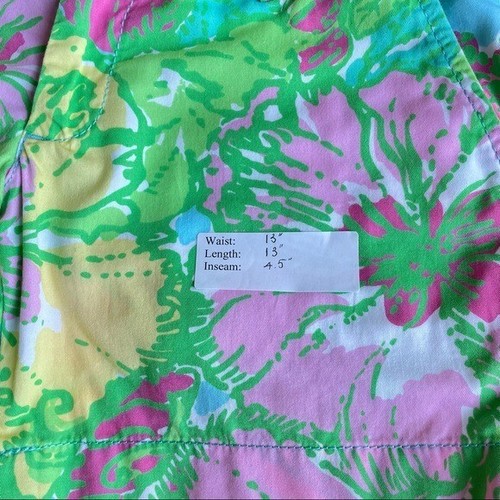 Corto LILLY PULITZER Talla 00 Impreso de Hibisco The Callahan L14 - Imagen 5 de 12