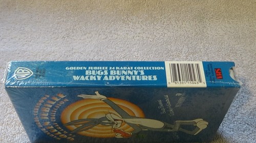 sealed VHS tape BUGS BUNNY'S WACKY ADVENTURES Warner Bros Golden Jubilee 24K '85 - Picture 6 of 6