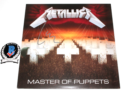 LARS ULRICH SIGNED METALLICA MASTER OF PUPPETS ALBUM VINYL RECORD