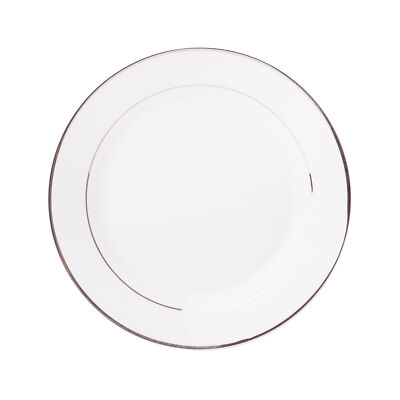 Dessertteller Porzellan Teller Aura Silver Geschirr Servierteller Rund 16,5 cm