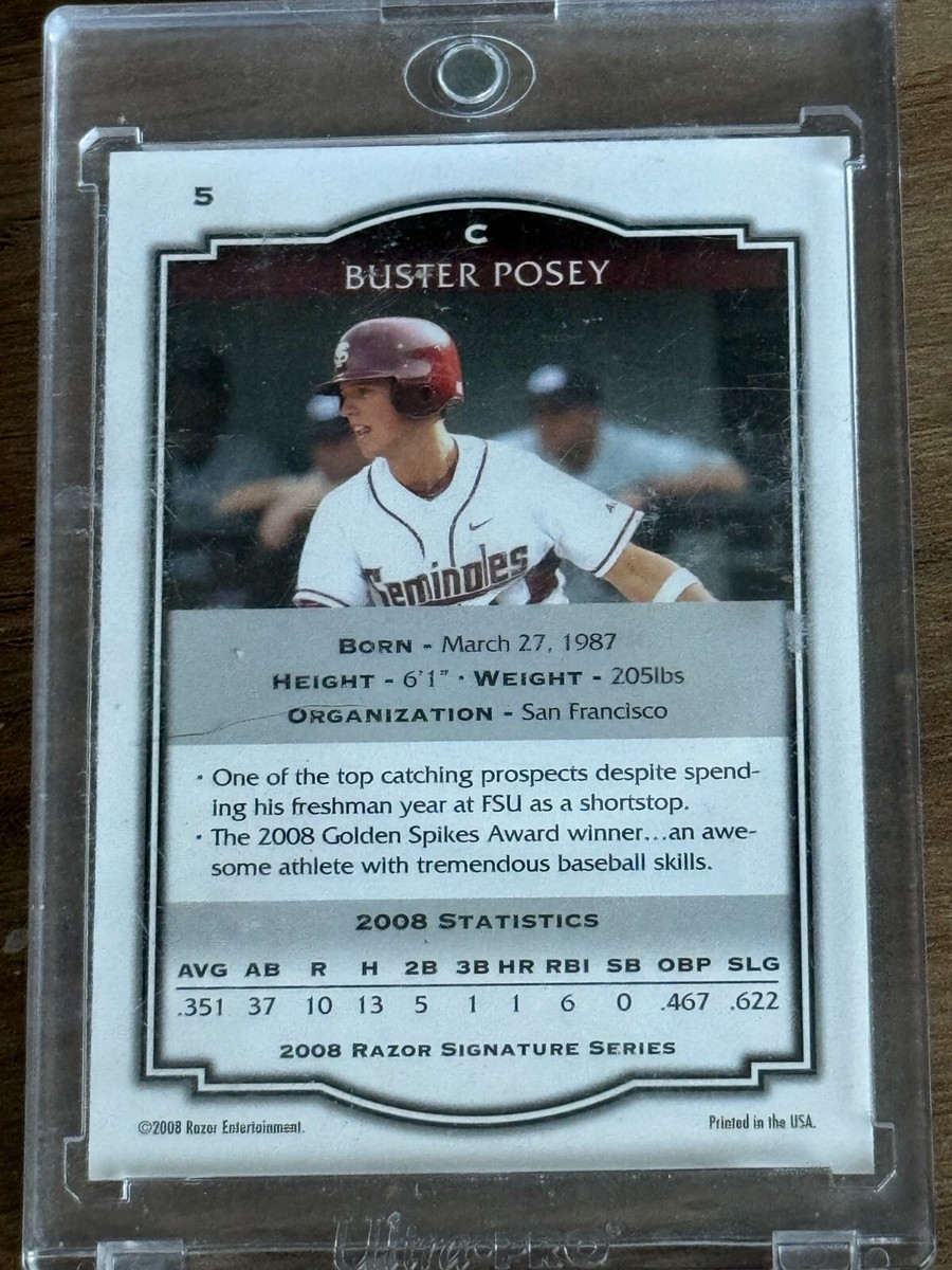 ゲームセンター・ゲームカード MLB  BUSTER POSEY ROOKIE AUTOGRAPH ゲームセンター・ゲームカード MLB BUSTER POSEY ROOKIE