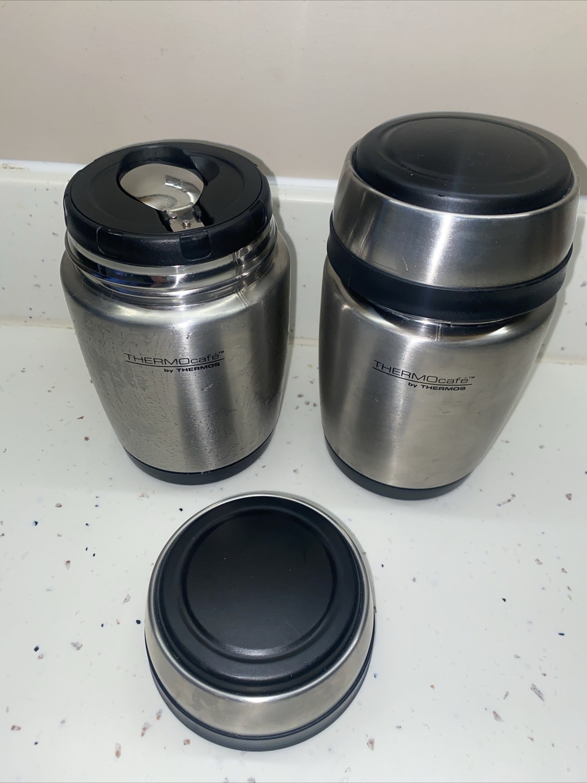 2 500ml Thermos Hot Food Flask Vacuum Insulated Stainless Steel Perfect