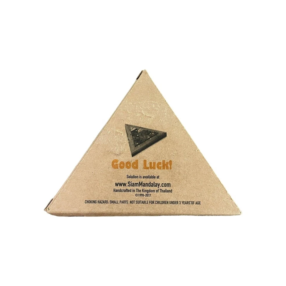 The Bermuda Triangle Domino Pyramid: STEM 3D Brain Teaser Wooden Puzzle - Image 4 of 4