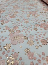 Rose Gold Ivory Floral Metallic Brocade Fabric Sold By The Yard For Dress Uphols