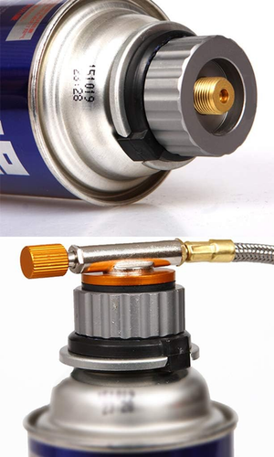 Windproof Portable Backpacking Stove Burner with Piezo Ignition,Stove Adapter...