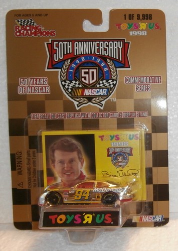 NASCAR "50th Anniversary" TOYS R US Gold die cast Cars: 42-300 1:64 - Picture 8 of 14