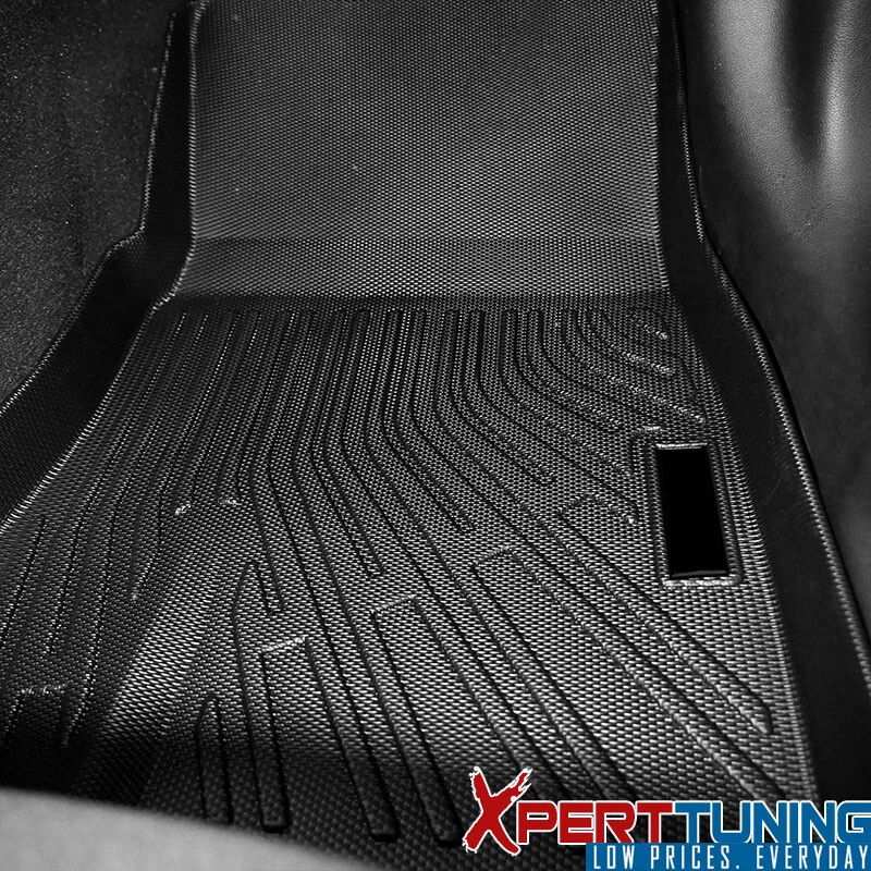 For 15-24 Ford Mustang Floor Mats 3D Molded All Weather Liners TPE Carpet Black Foto 3 de 4