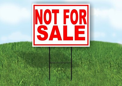 #ad #ad NOT FOR SALE RED Yard Sign with Stand LAWN SIGN $19.99