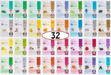  DERMAL 32 Combo A+B Set Collagen Essence Korean Face Mask - Hydrating and Sooth