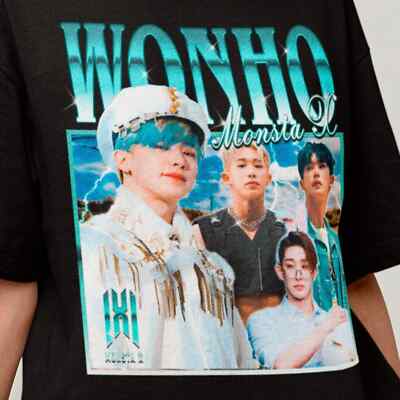 Monsta X Wonho Retro Classic T-shirt - Kpop Retro Bootleg Tee - Kpop Merch - Mon